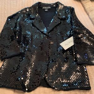 Black sequin women’s blazer